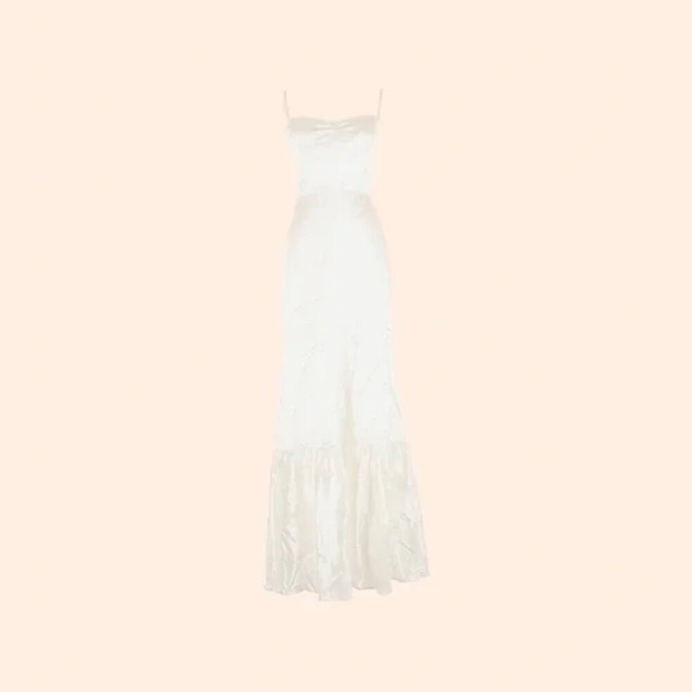 1HR SALE ⚡Reformation Venetia Dress (Ivory)